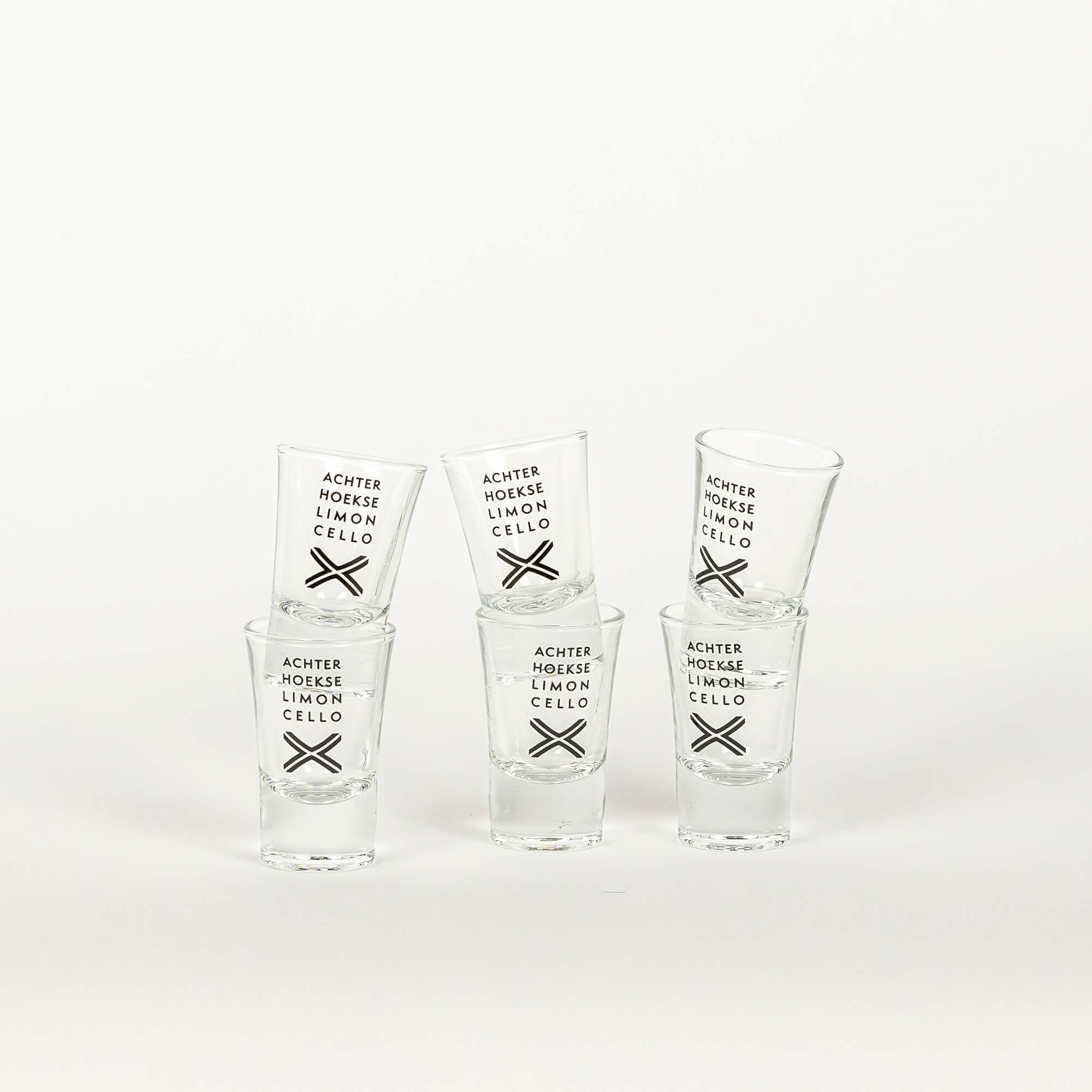 GLAASJES ACHTERHOEKSE LIMONCELLO - Borrelglaasjes sixpack gestapeld - 009